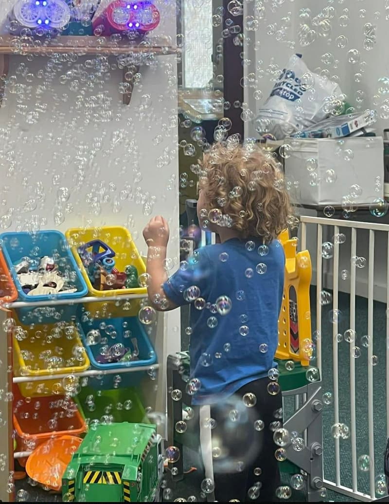 Toddlers and parents at the church toddler group